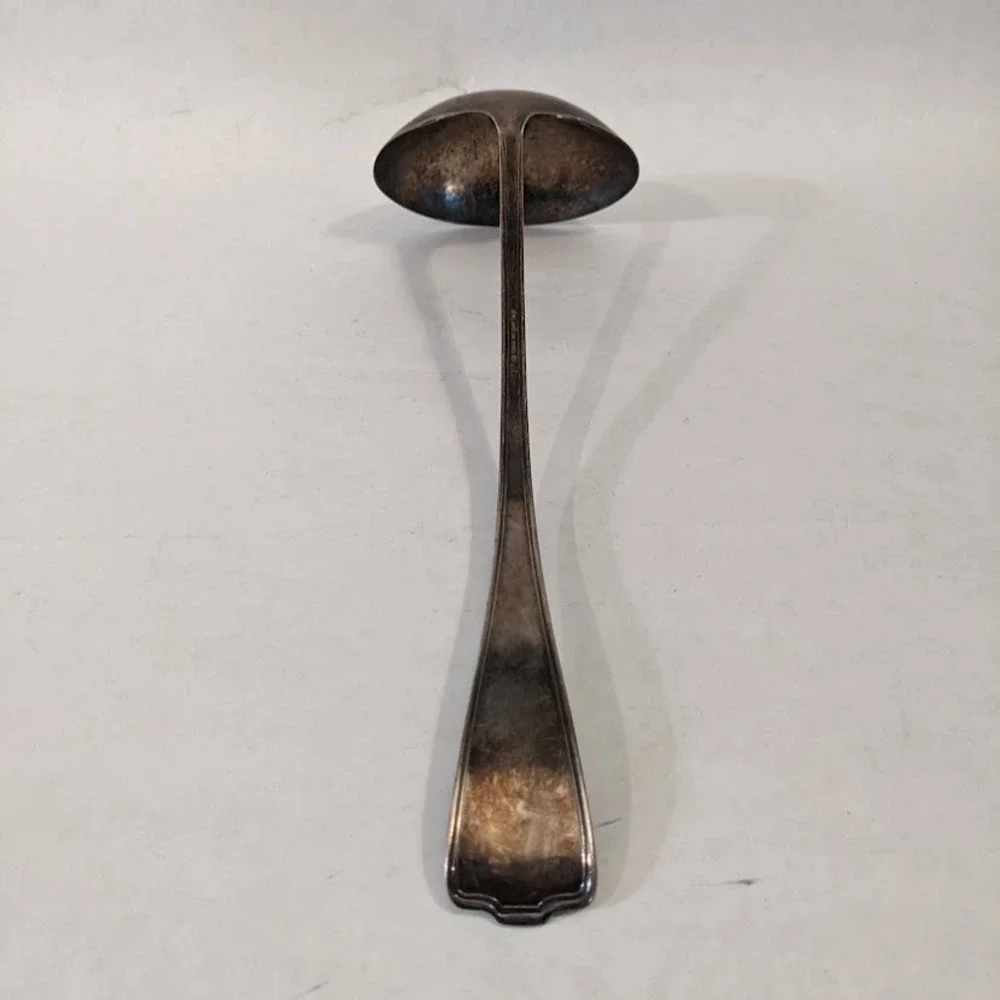 1847 Rogers Bros XS‎ Triple Silver Plate Ladle Vintage Art Deco Serving Spoon